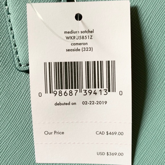 Kate spade Cameron medium satchel seaside blue bag - Picture 4 of 6